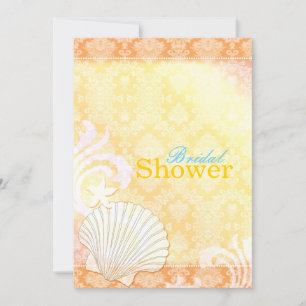 Summer Sea Shell Beach Bridal Shower Invitation