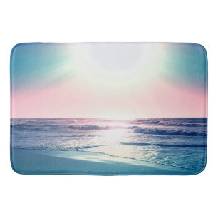 Summer Sea Sunset Tropical Beach Photo Bath Mat