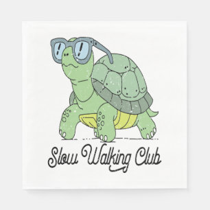 Summer Sea Turtle Floral Boho Flower Napkin