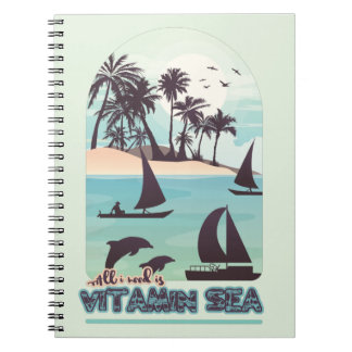 Summer Sea Vacation Notebook