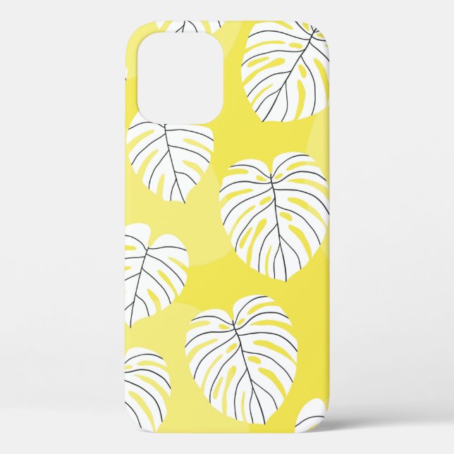Summer seamless pattern with white stylised monste Case-Mate iPhone case (Back)
