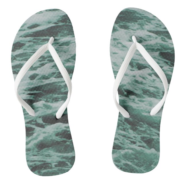 Summer Seas on Jandals (Footbed)