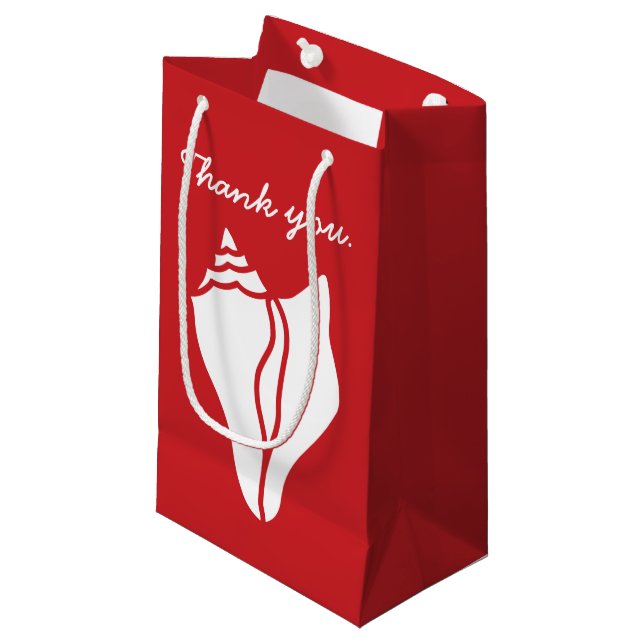 Summer Seashells in Cherry Gift Bag (Front Angled)