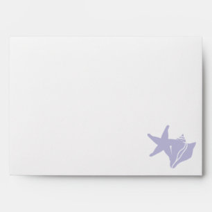 Summer Seashells in Lavender Envelopes
