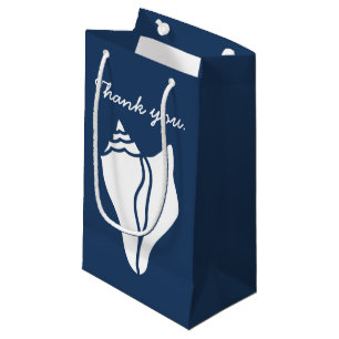 Summer Seashells in Navy Gift Bag