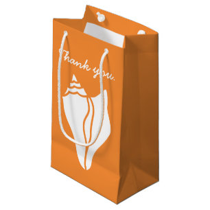 Summer Seashells in Orange Gift Bag