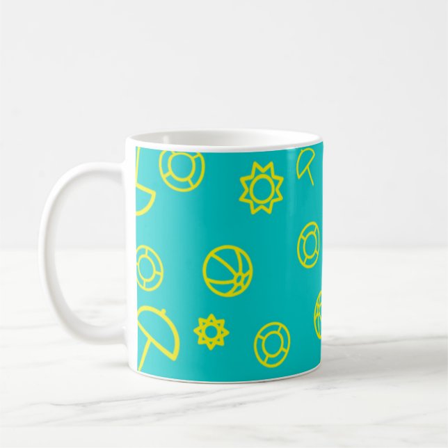 Summer Season Collage  Coffee Mug (Left)