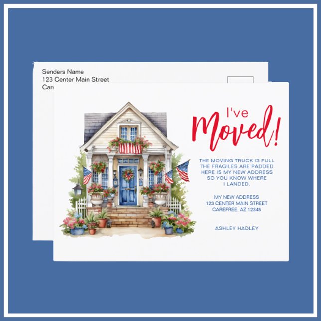 Summer Season Moving Announcement Postcard (Creator Uploaded)