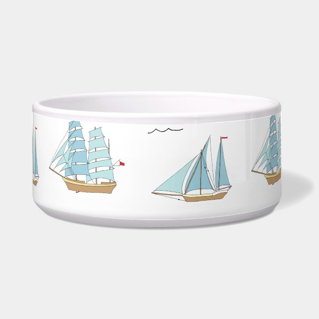Summer Seatime Cute yachts with sail (Front)