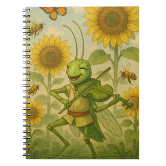Summer Serenade: The Joyful Grasshopper Fiddler Notebook