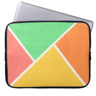 Summer Shapes Colour Block Pattern Laptop Sleeve
