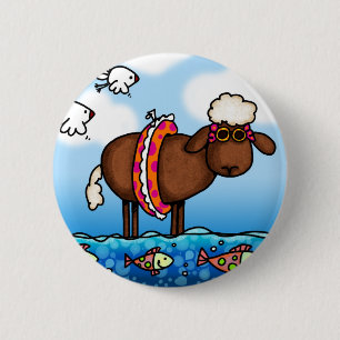 summer sheep button
