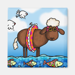 summer sheep magnet