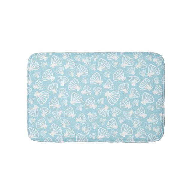 Summer Shell Pattern Bath Mat (Front)