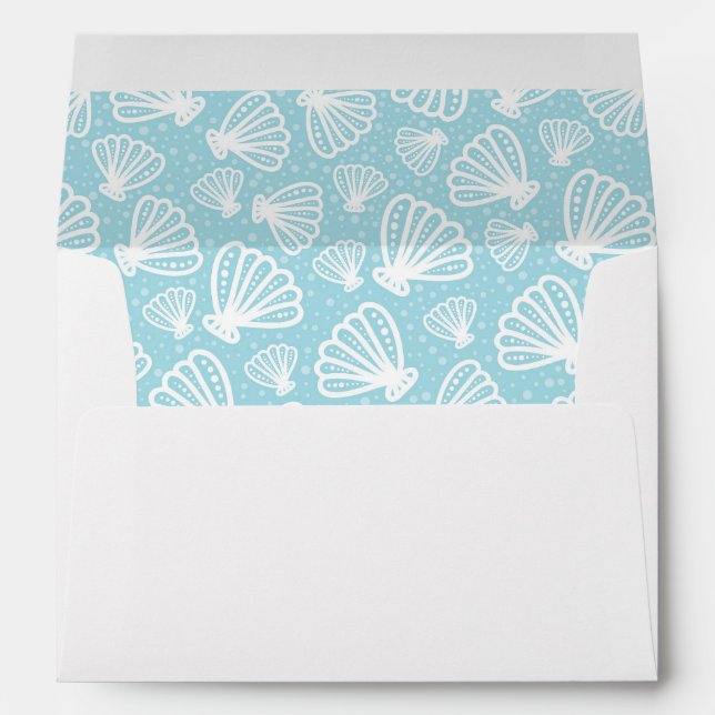 Summer Shell Pattern Envelope (Back (Bottom))
