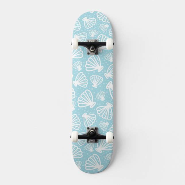 Summer Shell Pattern Skateboard (Front)