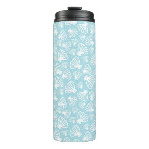 Summer Shell Pattern Thermal Tumbler