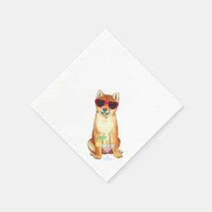Summer Shiba Inu Napkin