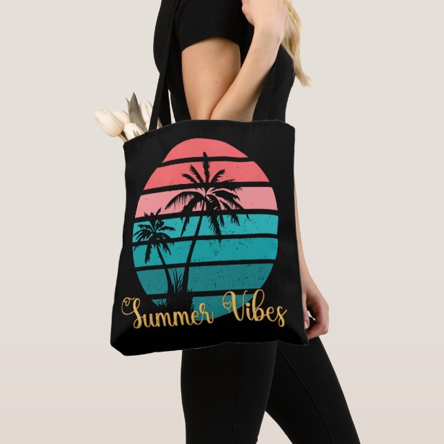 Summer Shore to Surf Tote Bag (Close Up)