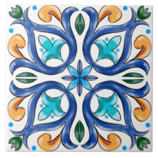Summer ,Sicilian tiles ,majolica,ceramic tile
