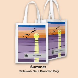 Summer Sidewalk Sale Branded Reusable Grocery Bag