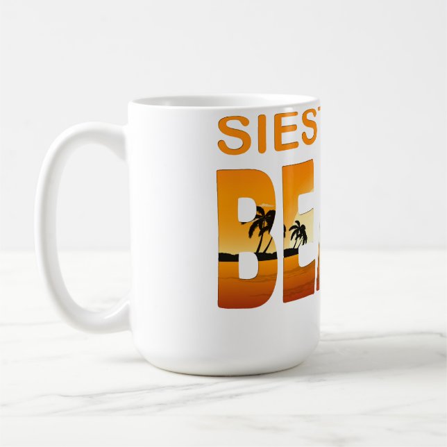 Summer siesta key- florida  coffee mug (Left)