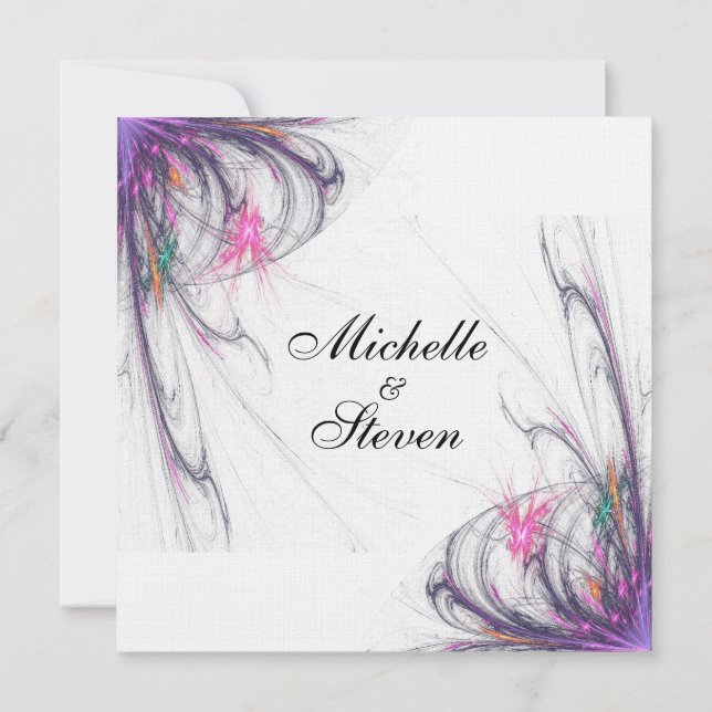 Summer Simplicity Wedding Invitations (Back)