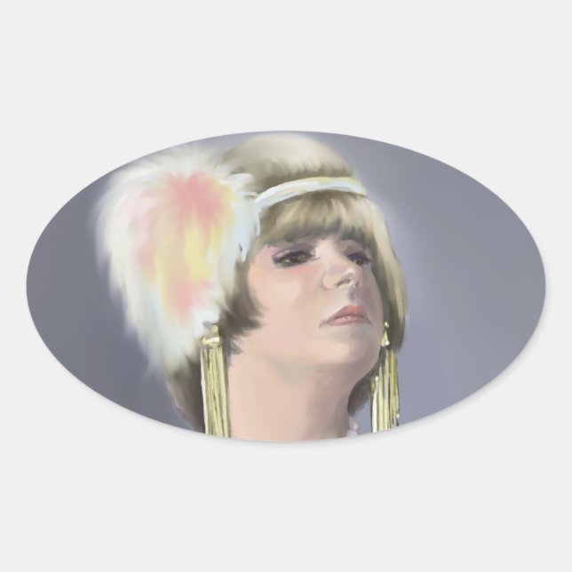 Summer Siren Oval Sticker (Front)