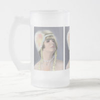 Summer Siren Portrait Frosted Beer Mug
