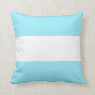 Summer Sky Blue with White Stripe Cushion
