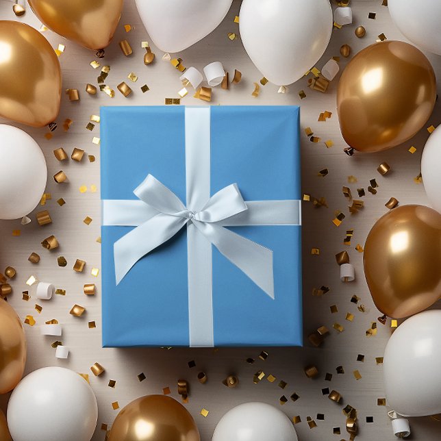 Summer Sky Blue Wrapping Paper Roll (Creator Uploaded)