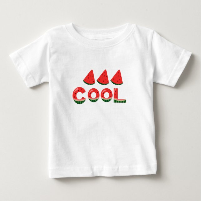 Summer Slides Watermelon Cute  Baby T-Shirt (Front)