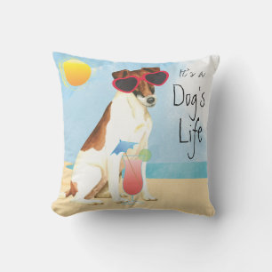 Summer Smooth Fox Terrier Cushion