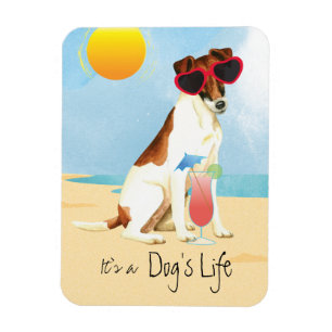 Summer Smooth Fox Terrier Magnet