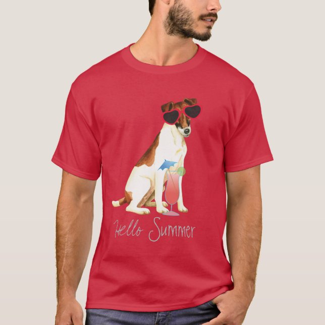 Summer Smooth Fox Terrier T-Shirt (Front)