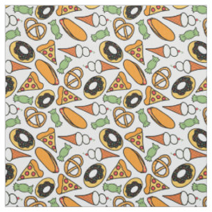 Summer Snacks Seamless Pattern Fabric