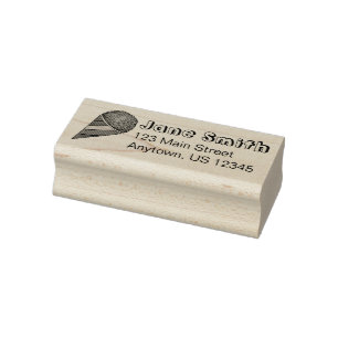 Summer Snocone Sno Cone Food Personalised Address Rubber Stamp