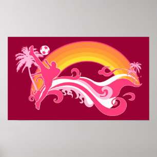summer soccer poster