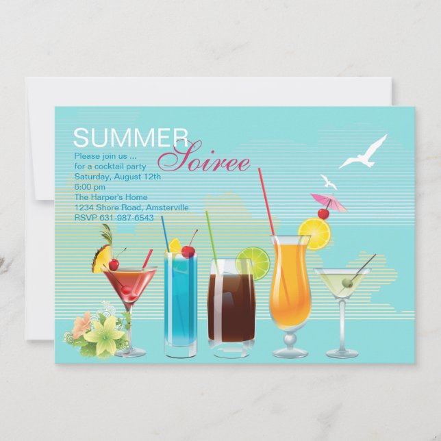Summer Soiree Invitation (Front)