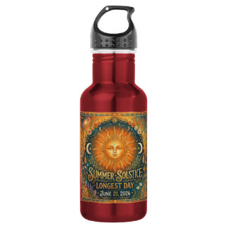 Summer Solstice 2026 Mug Celestial Sun Moon 532 Ml Water Bottle