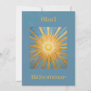 Summer Solstice Blank Flat Holiday Card