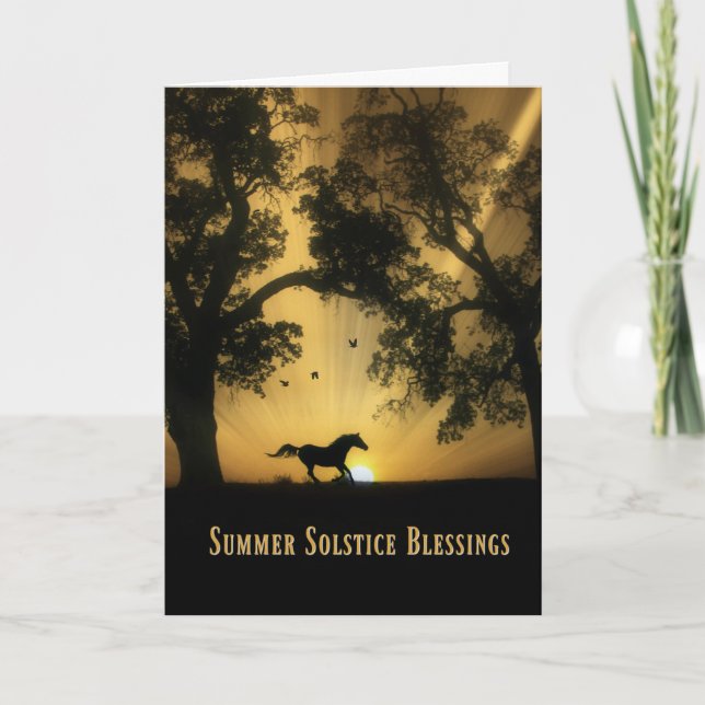 Summer Solstice Blessings Card (Front)