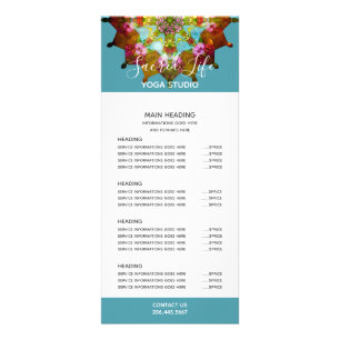 Summer Solstice Mandala Rack Card