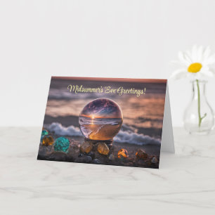 Summer Solstice Midsummers Eve Litha Greetings Card