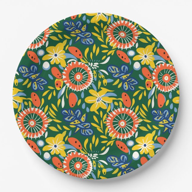 Summer Solstice Paper Plate (Front)