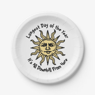 Summer Solstice Poem Paper Plate