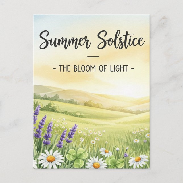  Summer Solstice  Postcard (Front)