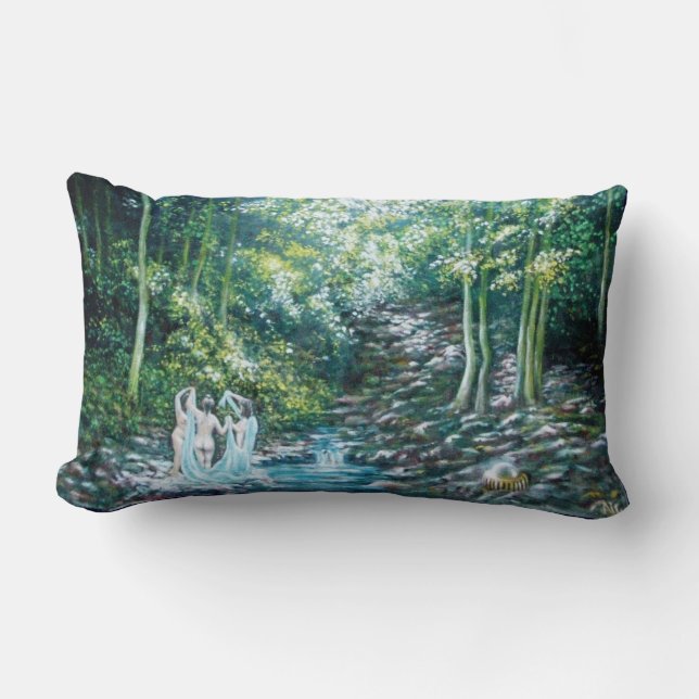SUMMER SONGS IN THE FOREST OF VALLOMBROSA LUMBAR CUSHION (Front)