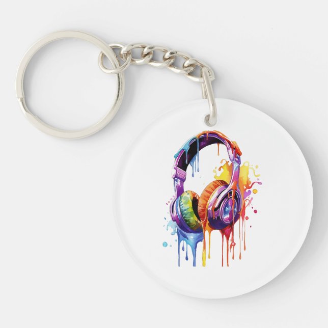 Summer Soundwaves  Key Ring (Front)