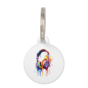 Summer Soundwaves Pet Tag